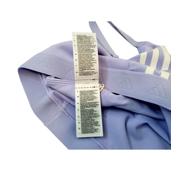 Adidas Womens Lavender Sports Bra L Tight Fit With Adjustable Straps & Stylish W - Picture 9 of 11